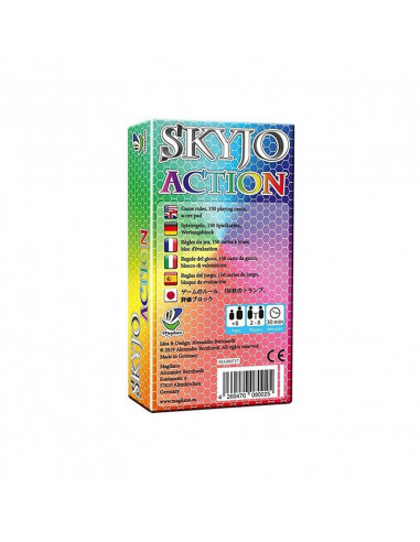 Contenu du jeu Skyjo Action - 150 cartes et bloc score