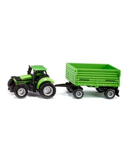 Deutz avec remorque Fortuna a 2 essieux