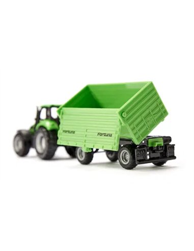Deutz avec remorque Fortuna a 2 essieux