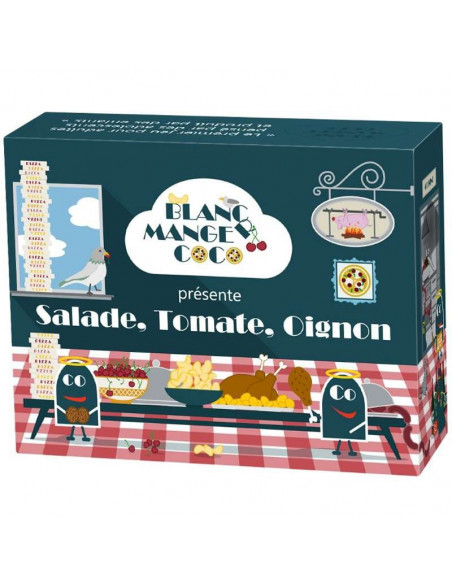 Blanc manger coco salade tomate oignon