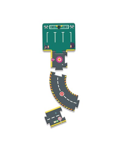 Puzzle Circuit - 26pcs - crazy motors - djeco