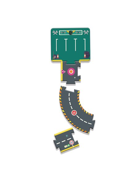 Puzzle Circuit - 26pcs - crazy motors - djeco
