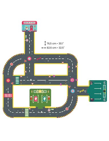 Puzzle Circuit - 26pcs - crazy motors - djeco