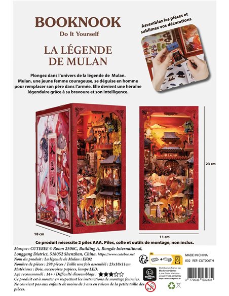 BOOKNOOK - LA LEGENDE DE MULAN