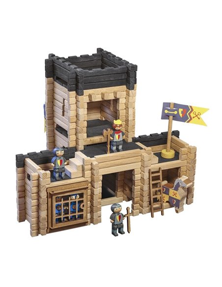Château fort et catapulte -270 pièces - jeujura