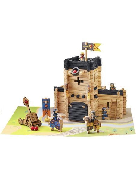 Château fort et catapulte -270 pièces - jeujura