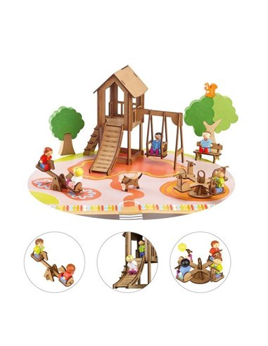 L'aire de jeux - 70 pieces - Jeujura