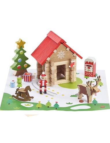La cabane du père noël - 60 pieces - jeujura