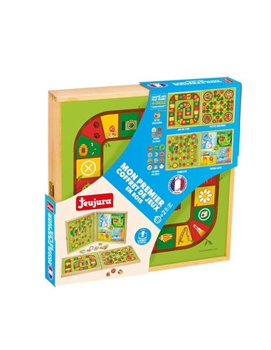 Mon premier coffret de jeux - coffret en bois - jeujura