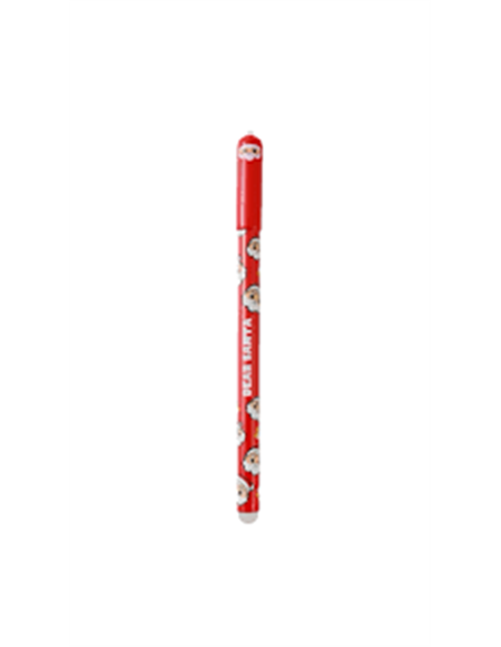 Stylo Effaçable avec Capuchon XMAS père noël - itotal