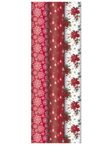 Clairefontaine Papier cadeau de Noël "Adultes" - 700 mm x10 m 