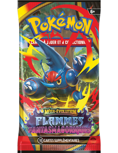 Pokémon ME02 : booster méga evolution flammes fantasmagoriques