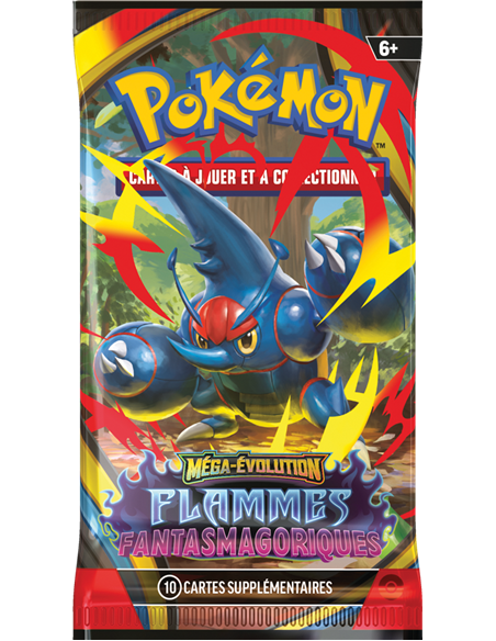 Pokémon ME02 : booster méga evolution flammes fantasmagoriques