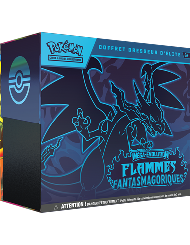 Pokémon ME02 : coffret Dresseur d'Elite méga évoilution flammes fantasmagoriques