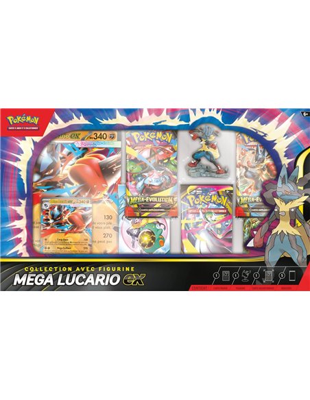 Pokémon : Coffret premium Figurine Mega Lucario EX