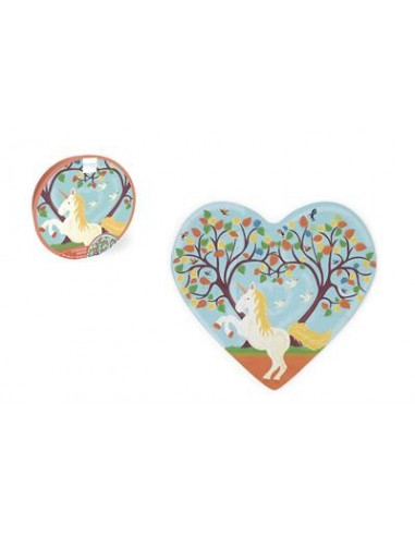 Contour puzzle licornes