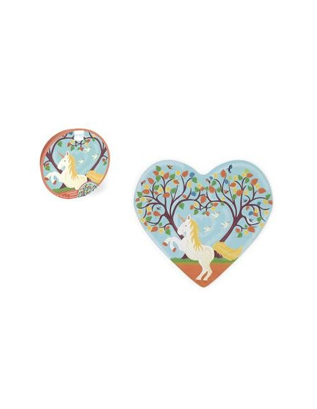 Contour puzzle licornes