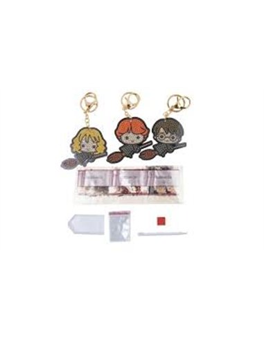 CRYSTAL ART Kit Porte clés x3 Harry Potter