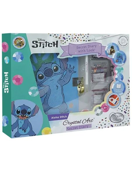 CRYSTAL ART Journal intime Stitch Aloha