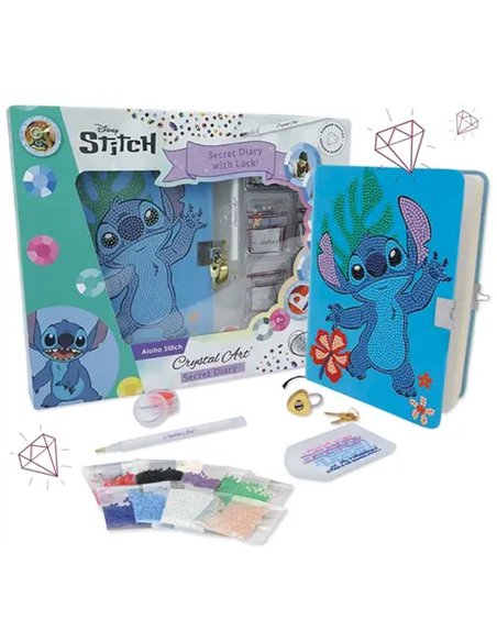 CRYSTAL ART Journal intime Stitch Aloha