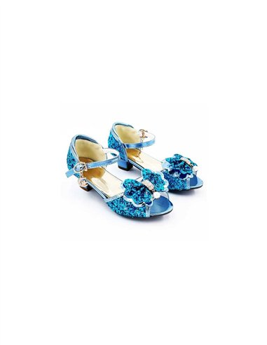 Mules à Noeuds et Paillette Bleues - Labay