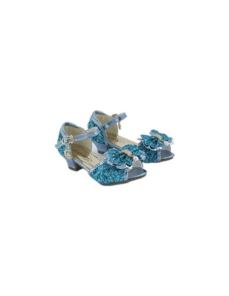 Mules à Noeuds et Paillette Bleues - Labay