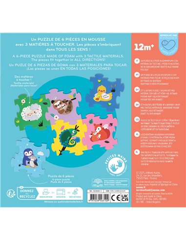 PUZZLE EN MOUSSE A TOUCHER - Auzou