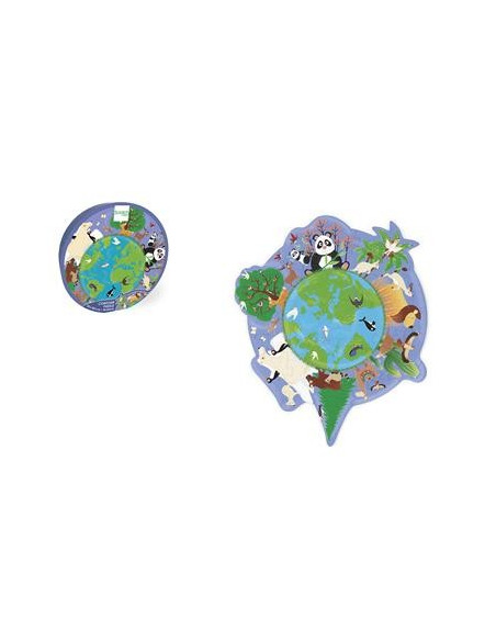 Contour puzzle monde