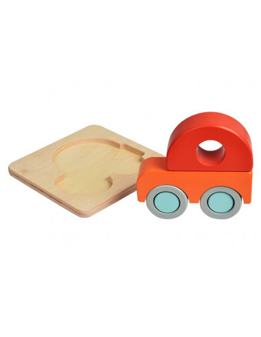 Puzzle en Bois 3D Voiture - Assembler & Empiler - 12M+ Jouet