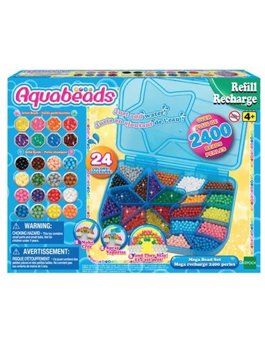 Aquabeads - la mega recharge - 2400 perles