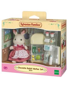 MAMAN LAPIN CHOCOLAT ET REFRIGERATEUR - SYLVANIAN FAMILLES