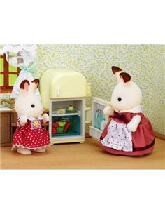 MAMAN LAPIN CHOCOLAT ET REFRIGERATEUR - SYLVANIAN FAMILLES 2
