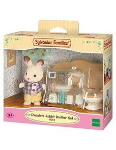 FRERE LAPIN ET TOILETTES - SYLVANIAN MEUBLES ET ACCESSOIRES