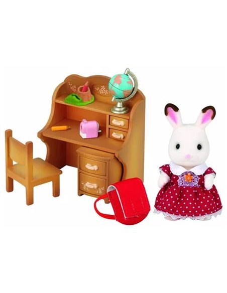 BUREAU FILLETTE LAPIN - SYLVANIAN MEUBLES ET ACCESSOIRES