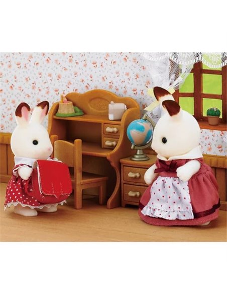 BUREAU FILLETTE LAPIN - SYLVANIAN MEUBLES ET ACCESSOIRES