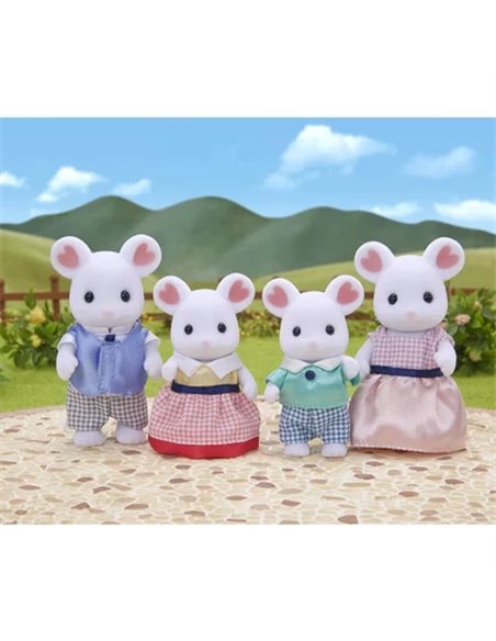 FAMILLE SOURIS MARSHMALLOW SYLVANIAN FAMILLES