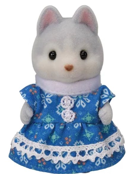 LES FRERES ET SŒURS HUSKY ET LEUR TANDEM - SYLVANIAN FAMILLES