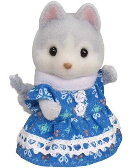 LES FRERES ET SŒURS HUSKY ET LEUR TANDEM - SYLVANIAN FAMILLES