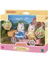 LES FRERES ET SŒURS HUSKY ET LEUR TANDEM - SYLVANIAN FAMILLES