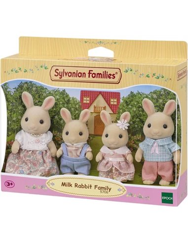 LA FAMILLE LAPIN CREME - SYLVANIAN FAMILLES