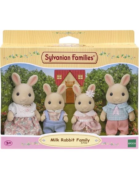 LA FAMILLE LAPIN CREME - SYLVANIAN FAMILLES