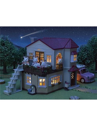 LA GRANDE MAISON ECLAIREE ET SA PIECE SECRETE - SYLVANIAN MAISON