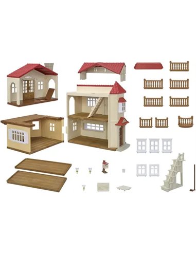 LA GRANDE MAISON ECLAIREE ET SA PIECE SECRETE - SYLVANIAN MAISON
