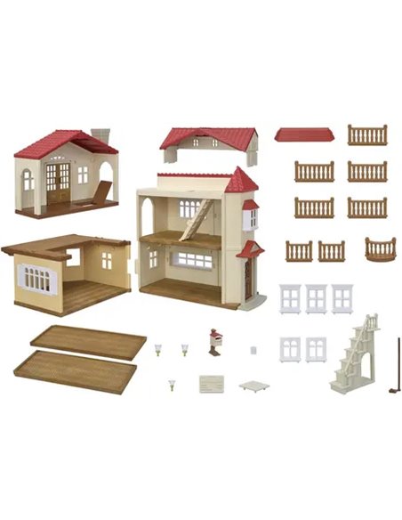 LA GRANDE MAISON ECLAIREE ET SA PIECE SECRETE - SYLVANIAN MAISON