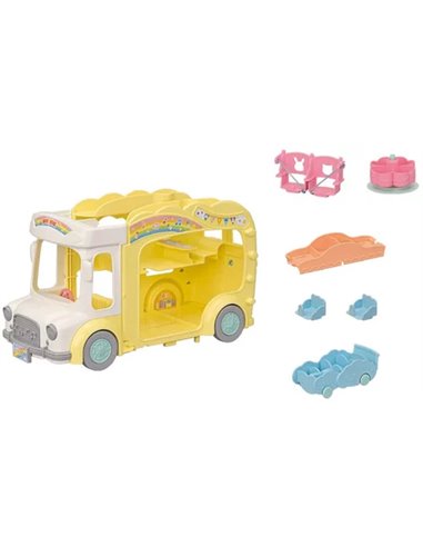 LE BUS ET SA COUR DE RECREATION - SYLVANIAN ECOLE