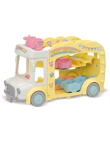 LE BUS ET SA COUR DE RECREATION - SYLVANIAN ECOLE