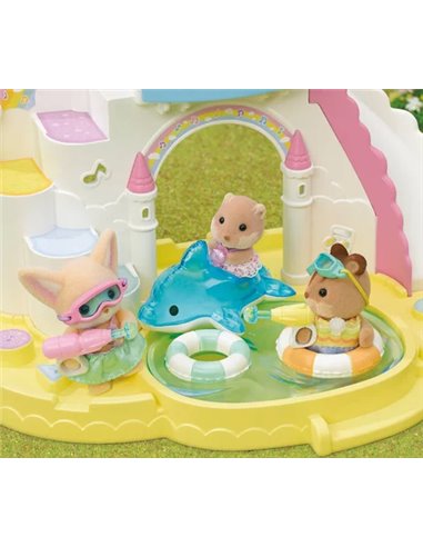 LE TRIO DES BEBES A LA PISCINE - SYLVANIAN TOUS POUR BEBES
