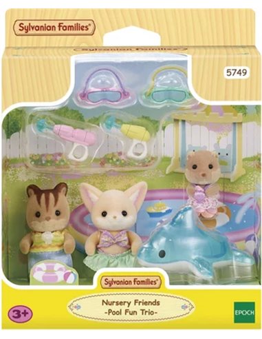 LE TRIO DES BEBES A LA PISCINE - SYLVANIAN TOUS POUR BEBES