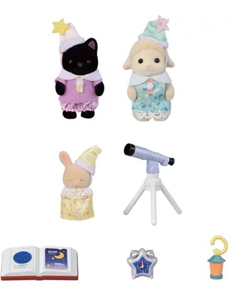 LE TRIO DES BEBES PYJAMA PARTY - SYLVANIAN TOUS POUR BEBES