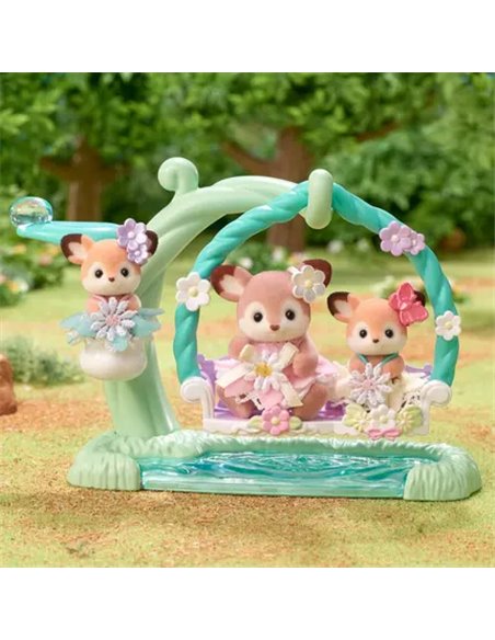 SYLVANIAN FAMILIES -LES BEBES BICHE ET BALANCELLE -SYLVANIAN TOUT POUR LES BEBE